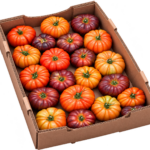 Heirloom Tomatoes in a Kraft Produce Crate